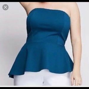 Lane Bryant blue halter top!